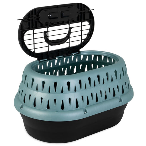 Petmate Top Load Pet Kennel Carrier Green 19" - Poudre Pet & Feed Supply